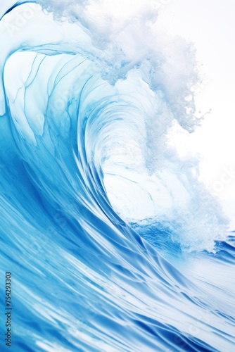 Ocean waves background, Big wave backdrop, Massive water waves, White sea foam, Powerful wave scene, ocean, water, generative AI, JPG