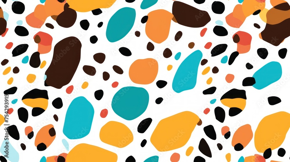 Fototapeta premium leopard pattern texture,camouflage leopard vector, leopard fur texture or abstract pattern are designed for use in textile, wallpaper, fabric, curtain, carpet, clothing, Batik, background, Embroidery 