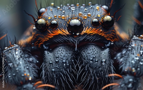The Intimate Details of a Spider's Eyes Through Macro Photography