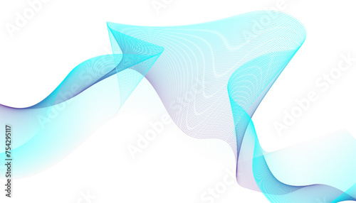 Abstract wave element for design. Digital frequency track equalizer. Stylized line art background. Modern colorful wavy lines pattern design element.