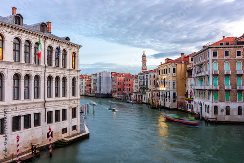 Architecture of Venice along Grand canal, Italy © Mistervlad