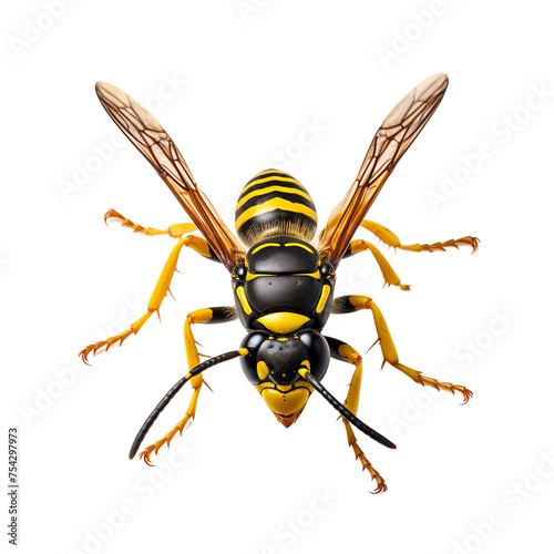 wasp isolated on white background © Buse
