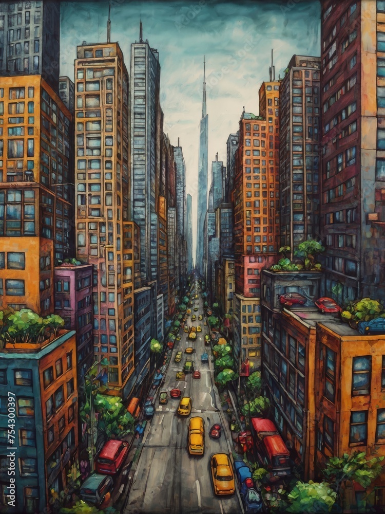 Fototapeta premium Colors of city