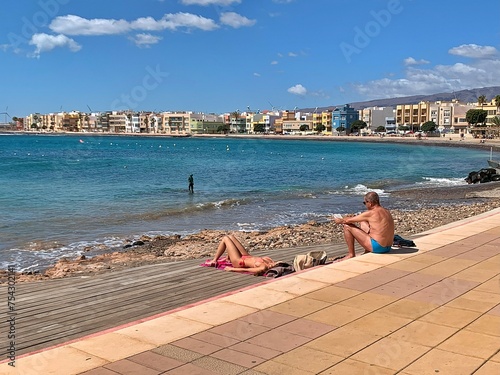 Playa de Arinaga, Gran Canaria, España