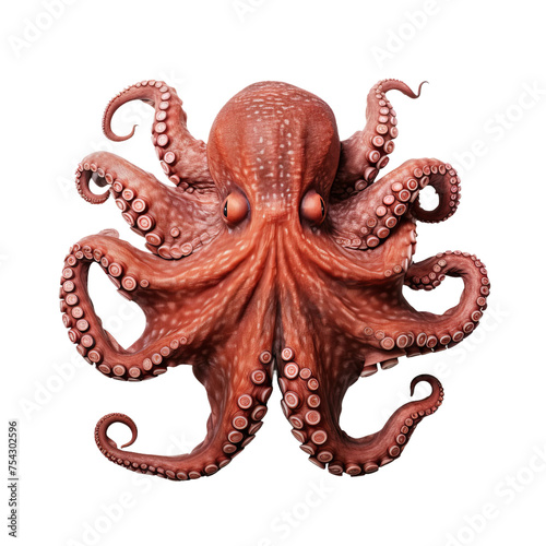 octopus isolated on white background