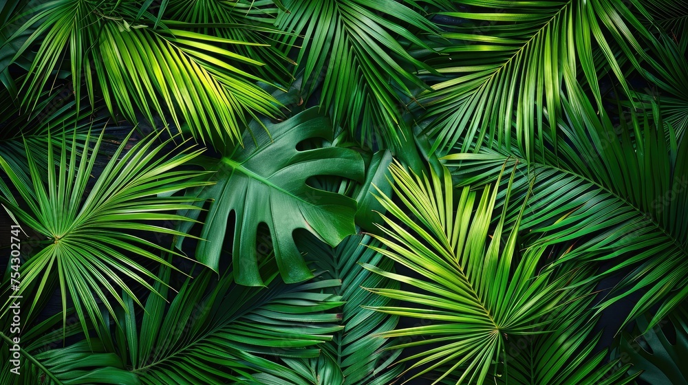 coconut leaves , abstract green dark texture, nature background, tropical leaf coconut leaves , abstract green dark texture, nature background, tropical leaf