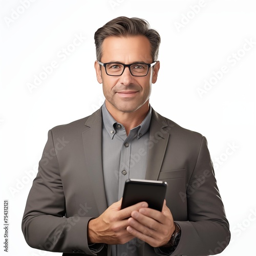 businessman with mobile phone