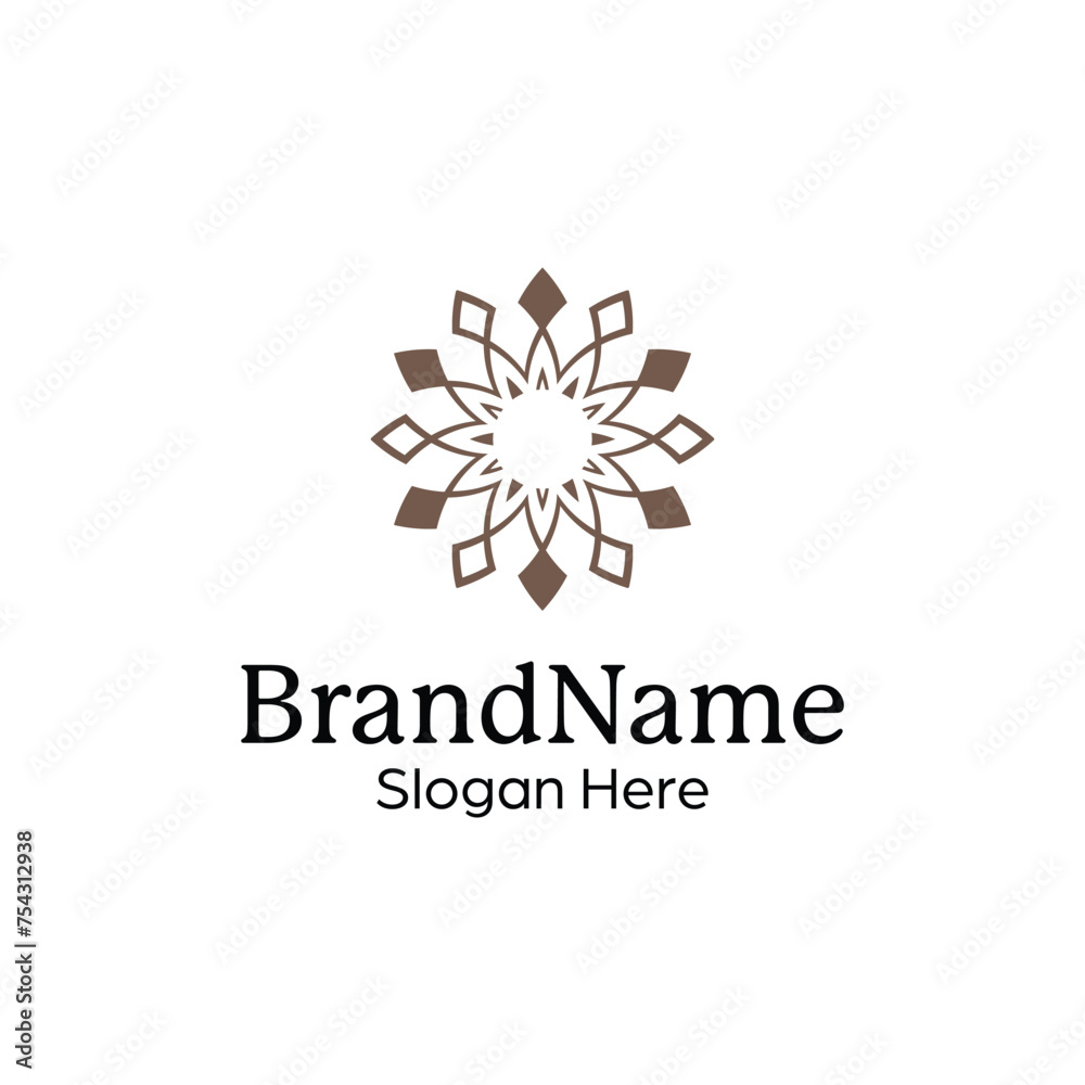 elegant and modern ornamental decorative pattern mandala logo elegant and modern ornamental decorative pattern mandala logo