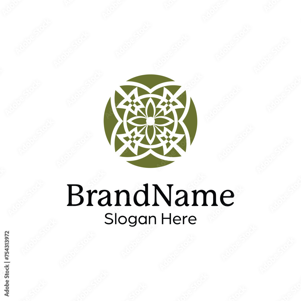 elegant and modern ornamental decorative pattern mandala logo elegant and modern ornamental decorative pattern mandala logo