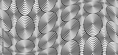 Hypnosis, hypnotic spiral line pattern. Circles patroon. Volute, spiral. Circle tunnel element. Psychedelic optical illusion. Concentric lines. Radial, spiral rays or sound wave. Circular, rotating.