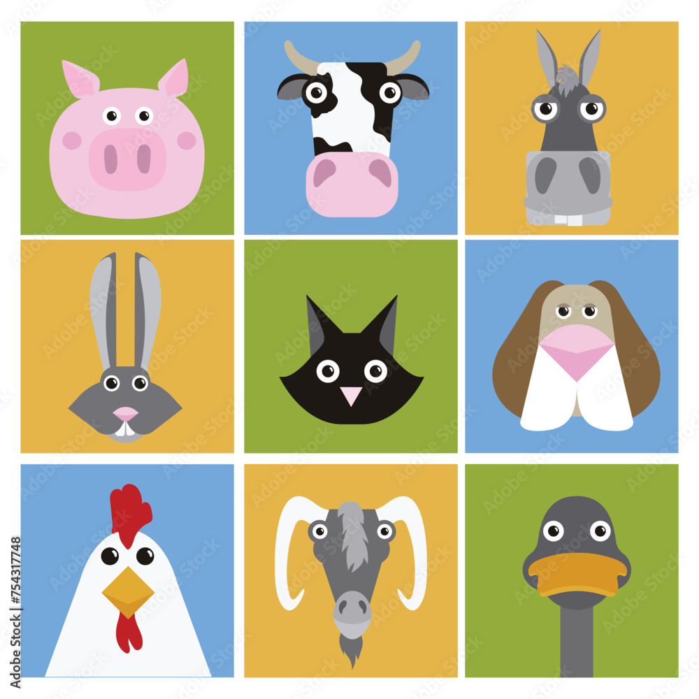 Fototapeta premium emoction funny cartoon sets - eps 10