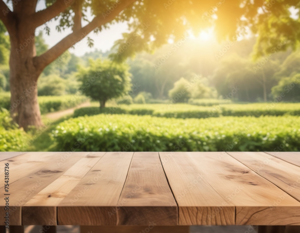Fototapeta premium empty wooden table