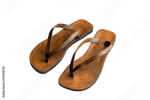 Brown summer sandals for casual wear