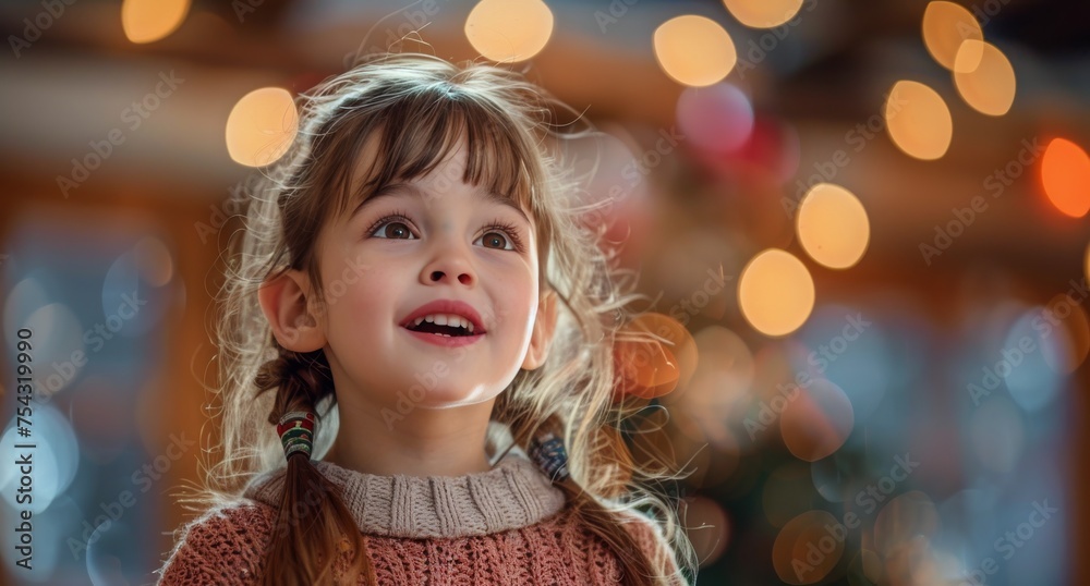 Young Girl Standing in Front of Microphone Young Girl Standing in Front of Microphone