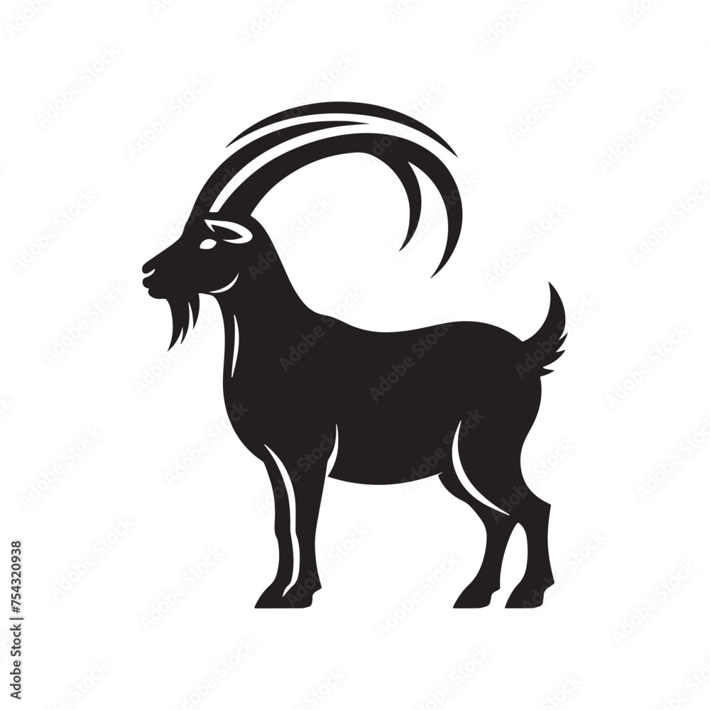 Mountain Majesty: Vector Goat Silhouette Collection for Nature Designs, Wildlife Illustrations, and Outdoor-themed Artwork. Mountain Majesty: Vector Goat Silhouette Collection for Nature Designs, Wildlife Illustrations, and Outdoor-themed Artwork.