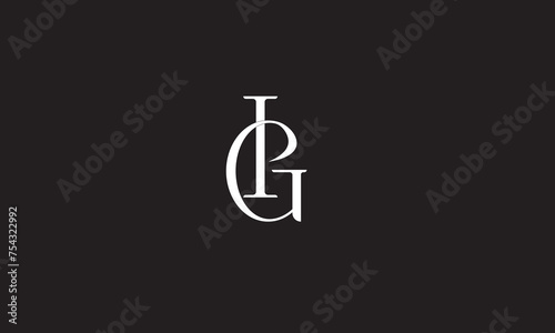 IG, GI, I, G Abstract Letters Logo Monogram