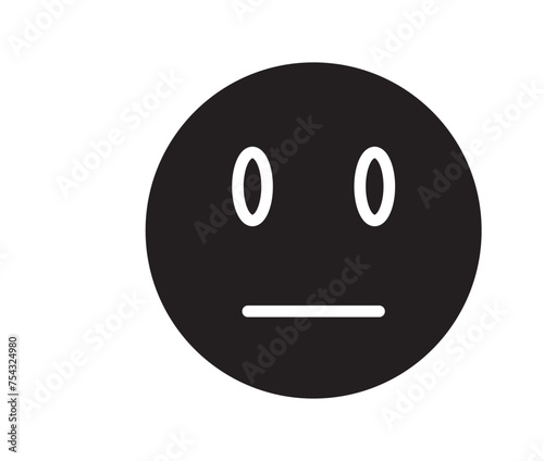 linear emoticon set, emoji face collection, expression icon vector illustration
