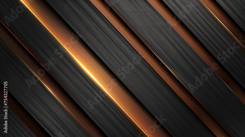 Black and Bronze with templates metal texture soft lines tech gradient abstract diagonal background