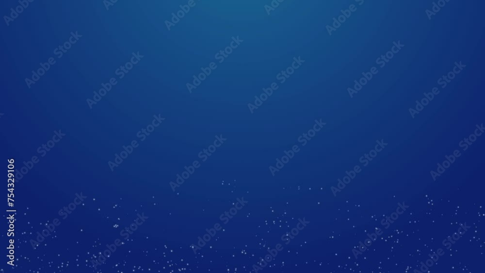 blue background video with little Particle with text space