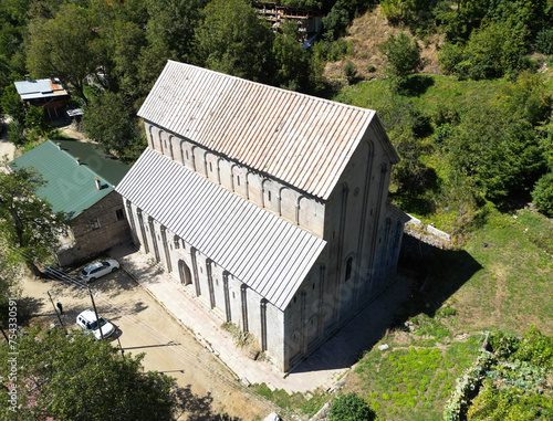 Barhal Church, located in Yusufeli, Artvin, Turkey, was built by the Georgian King in the 10th century. photo