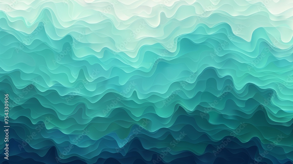 Obraz premium Aqua to Navy - A refreshing gradient with a subtle wave texture.