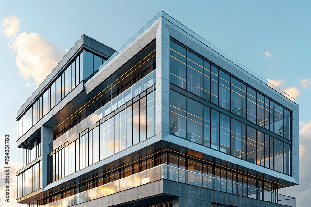 Modern Commercial Building Construction with Glass Windows, To showcase innovative and contemporary design in commercial architecture with a focus on Modern Commercial Building Construction with Glass Windows, To showcase innovative and contemporary design in commercial architecture with a focus on