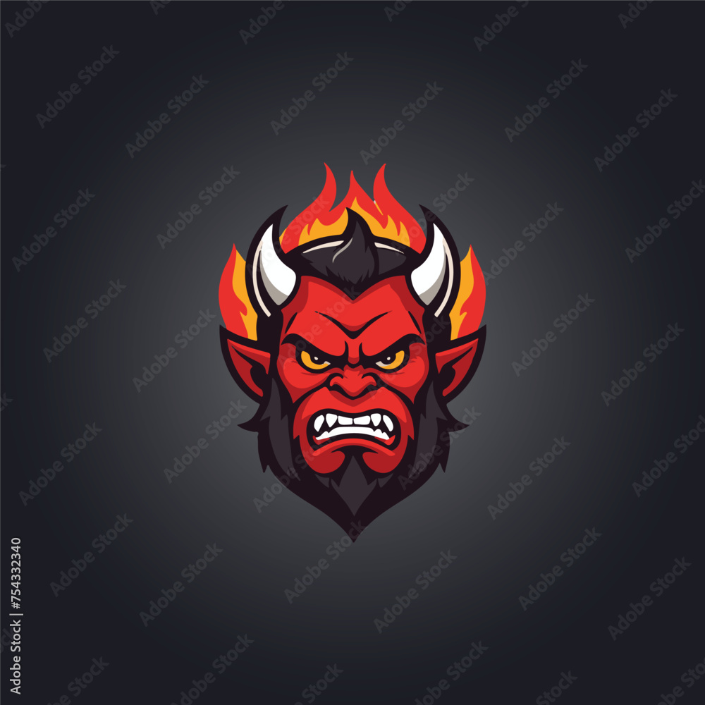 Logo devil character design