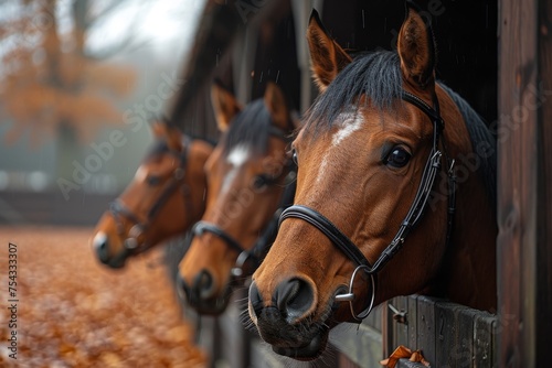 horse in the stable © nataliya_ua