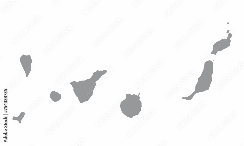 Canary Islands administrative map