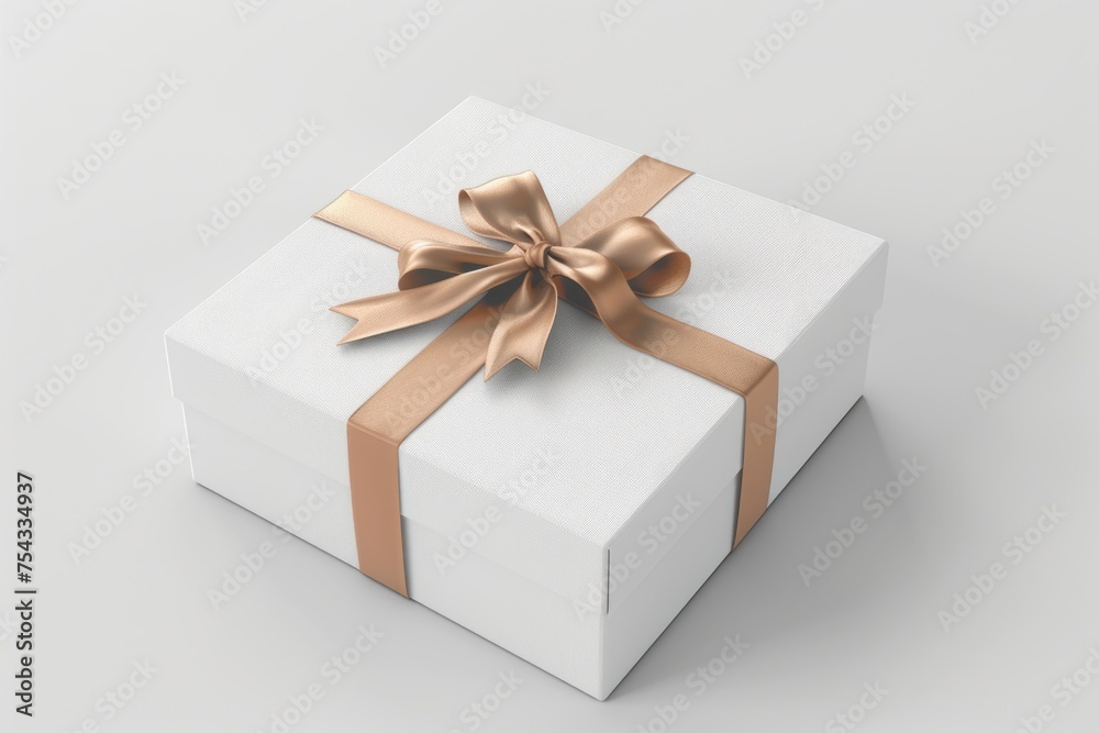 white square box isolated on white background. ai generated white square box isolated on white background. ai generated