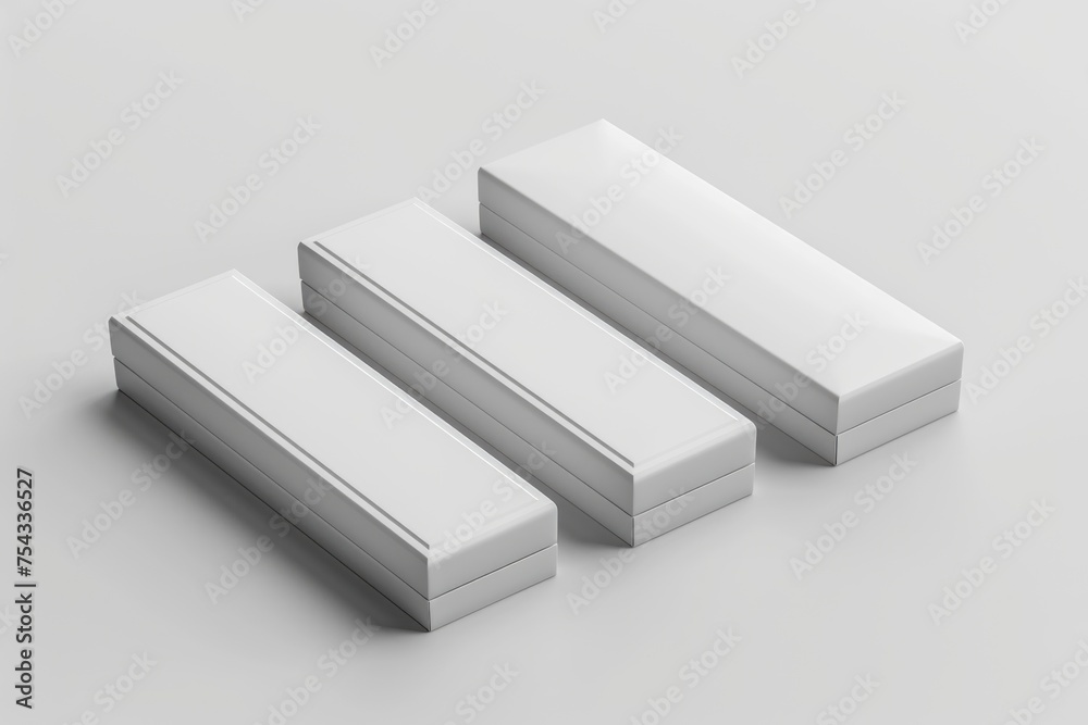 white cardboard box for a gift. ai generated white cardboard box for a gift. ai generated