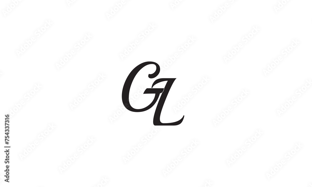 GL, LG , L, G Abstract Letters Logo Monogram GL, LG , L, G Abstract Letters Logo Monogram