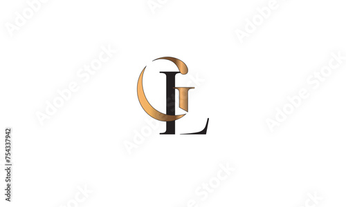 GL  LG   L  G Abstract Letters Logo Monogram