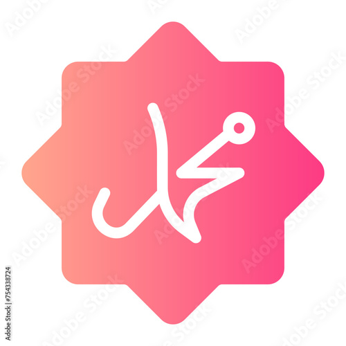 muhammad gradient icon