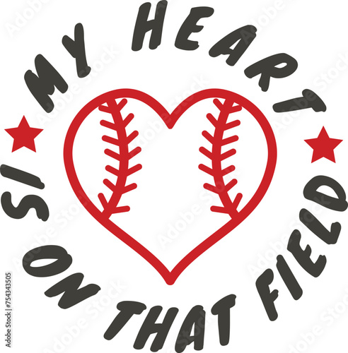 My heart is on that field uses the heart as a symbol of the love and passion that baseball players