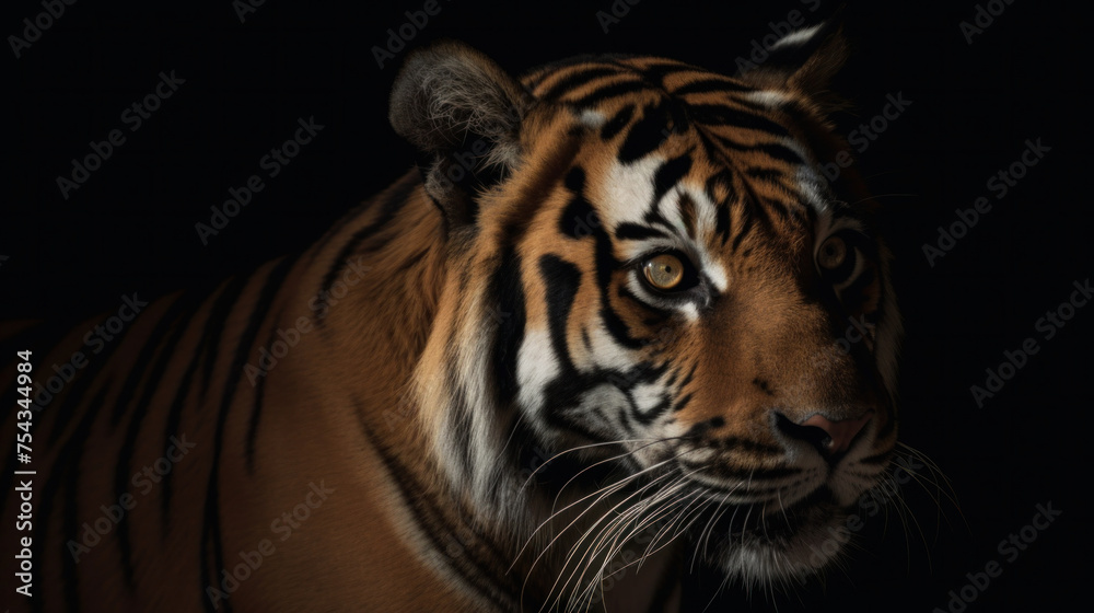 Bengal tiger. Illustration AI Generative