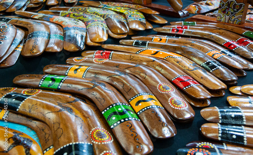 Market Stall Selling Boomerangs