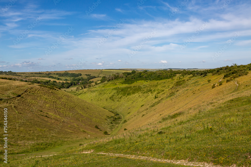 A view of Devil's Dyke, a dry valley in the South Downs