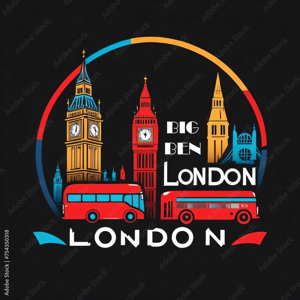 Fototapeta premium London city logo illustration