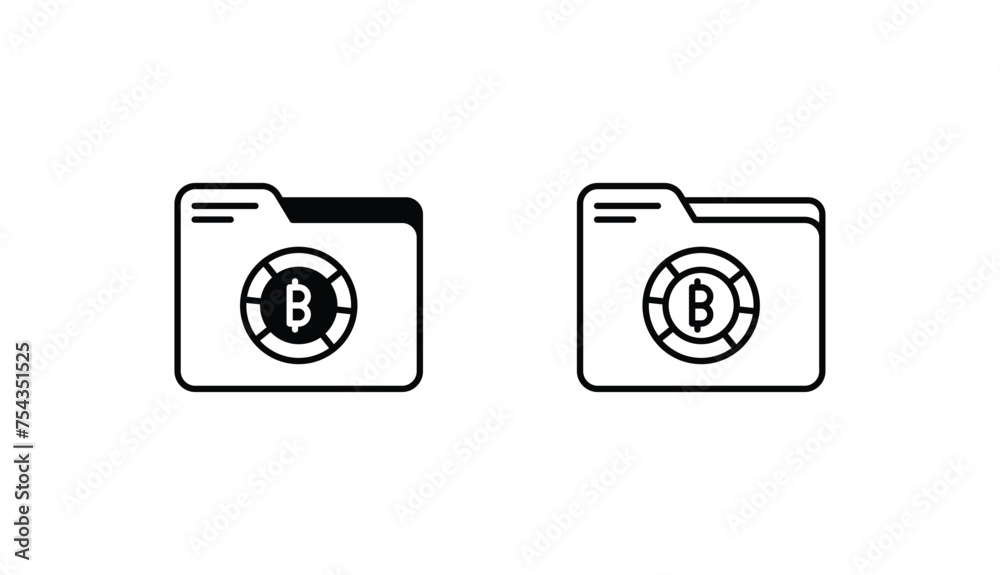 Folder icon design with white background stock illustration Folder icon design with white background stock illustration