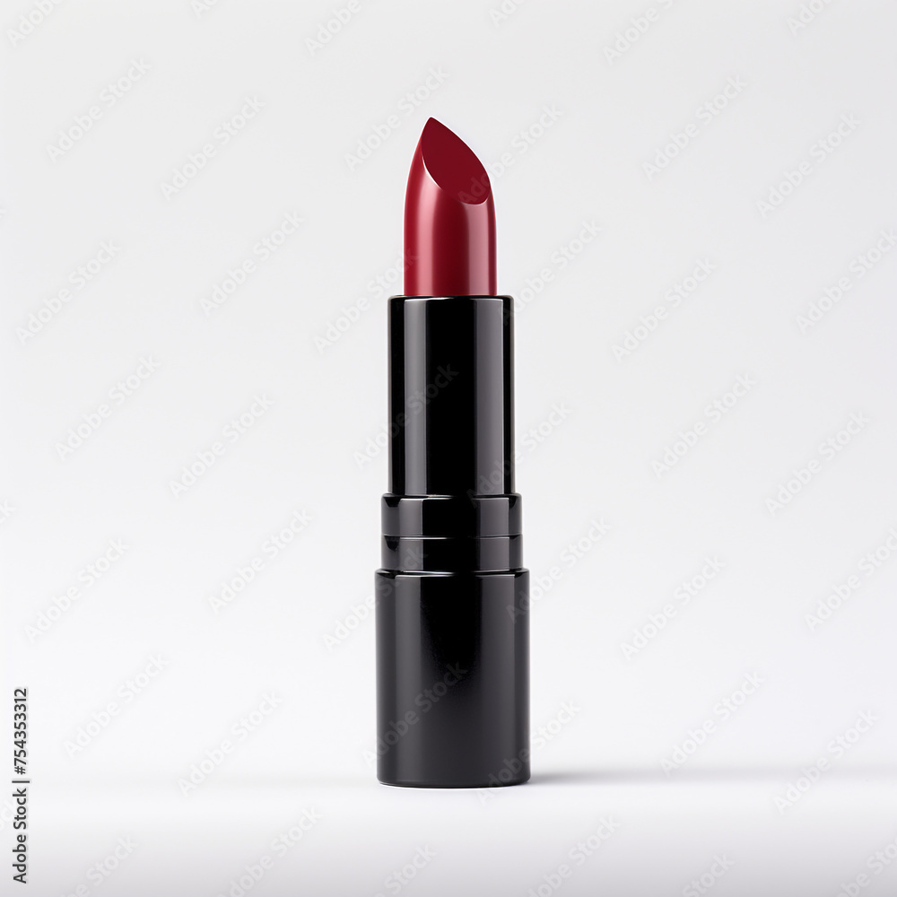 lipstick on a white background, side view сreated with Generative Ai lipstick on a white background, side view сreated with Generative Ai