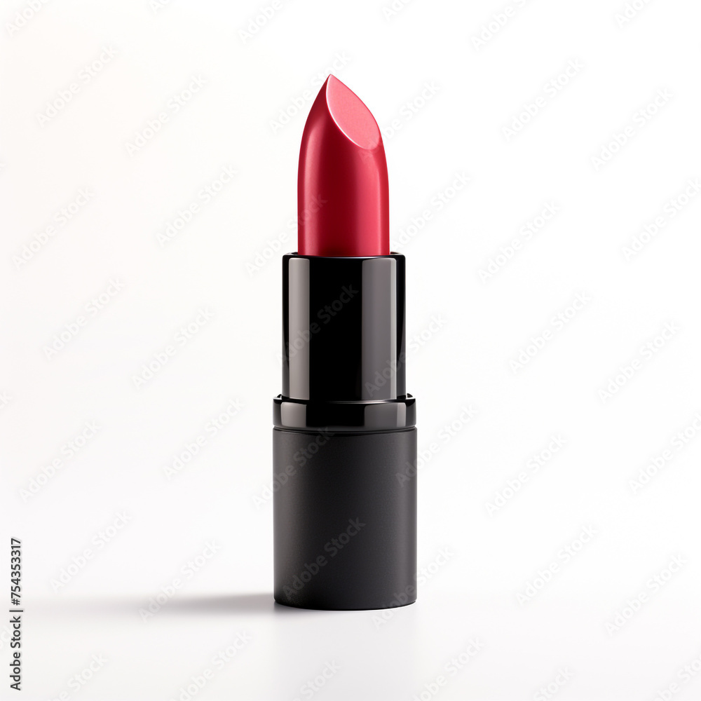 lipstick on a white background, side view сreated with Generative Ai lipstick on a white background, side view сreated with Generative Ai