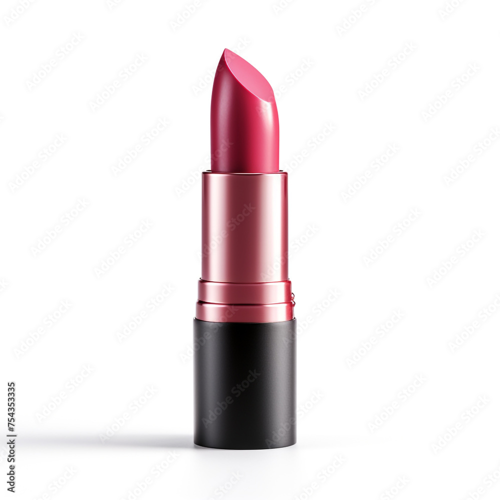 lipstick on a white background, side view сreated with Generative Ai lipstick on a white background, side view сreated with Generative Ai