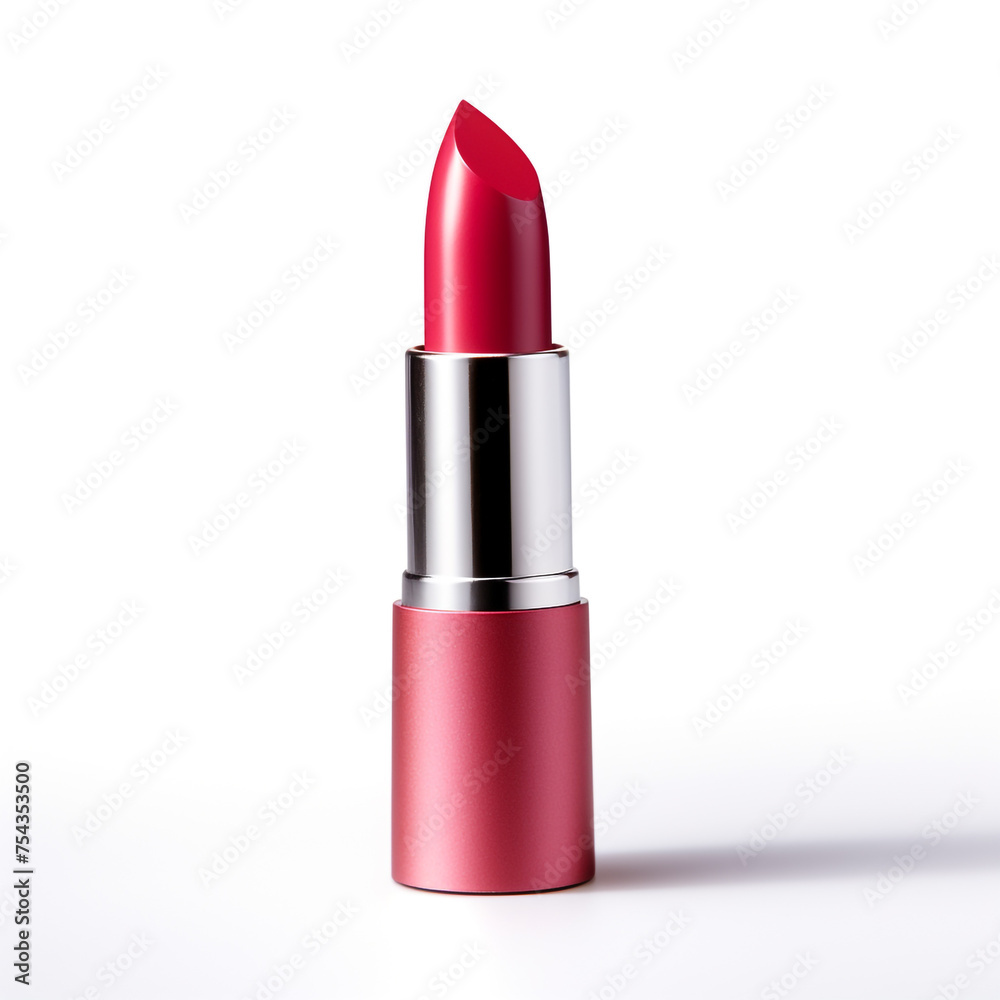 lipstick on a white background, side view сreated with Generative Ai lipstick on a white background, side view сreated with Generative Ai