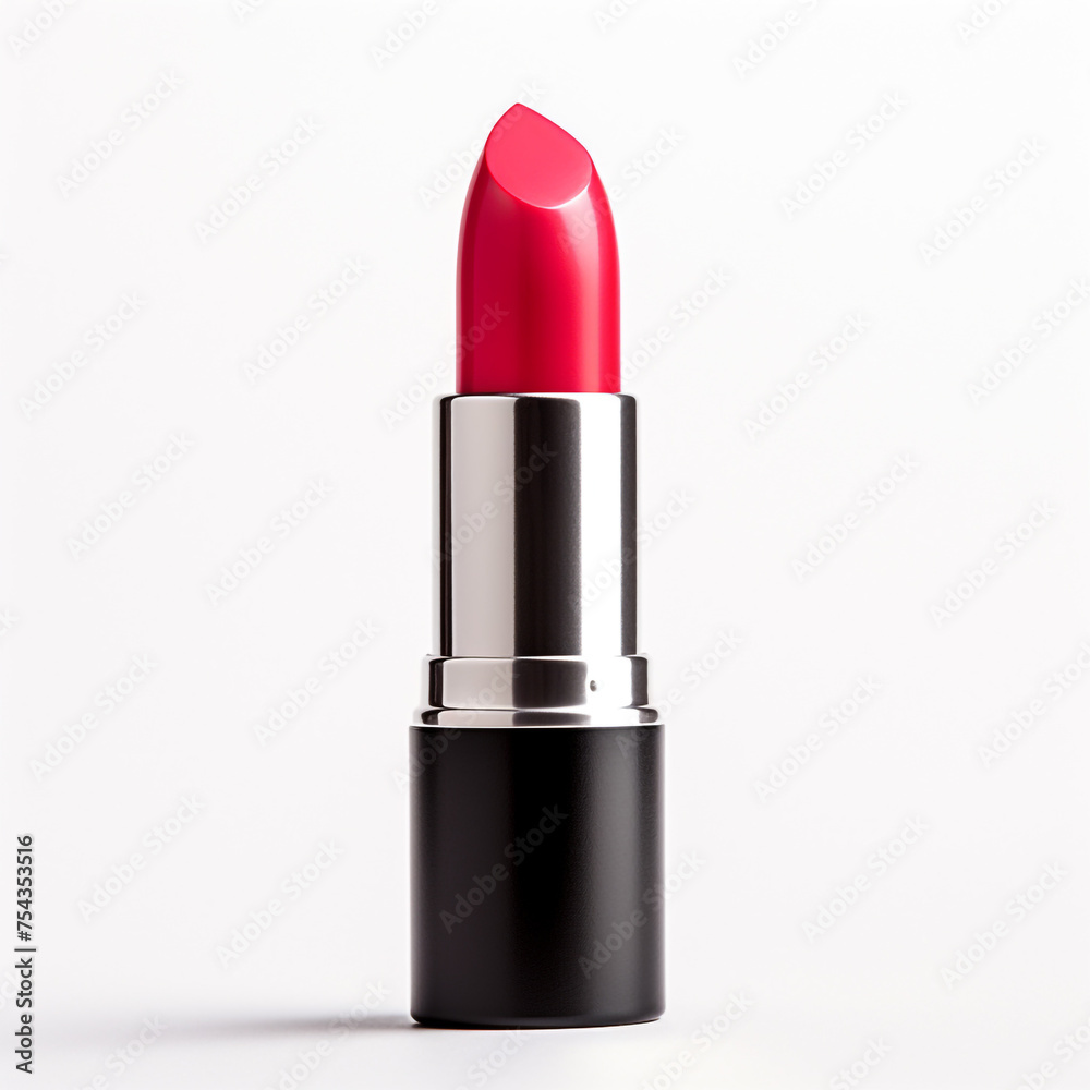 lipstick on a white background, side view сreated with Generative Ai lipstick on a white background, side view сreated with Generative Ai