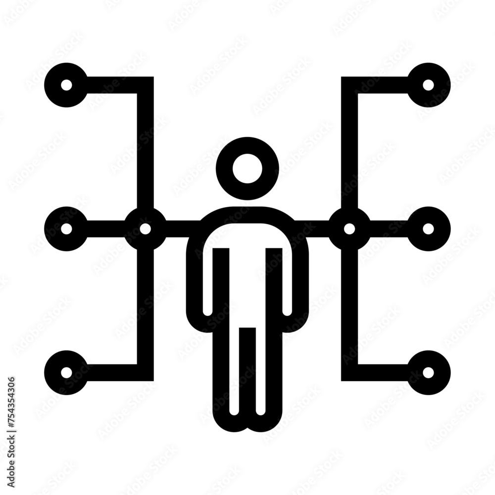 Icono de diagrama personal. Esquema del usuario, estructura personal, diagrama personalizado. Ilustración vectorial Icono de diagrama personal. Esquema del usuario, estructura personal, diagrama personalizado. Ilustración vectorial