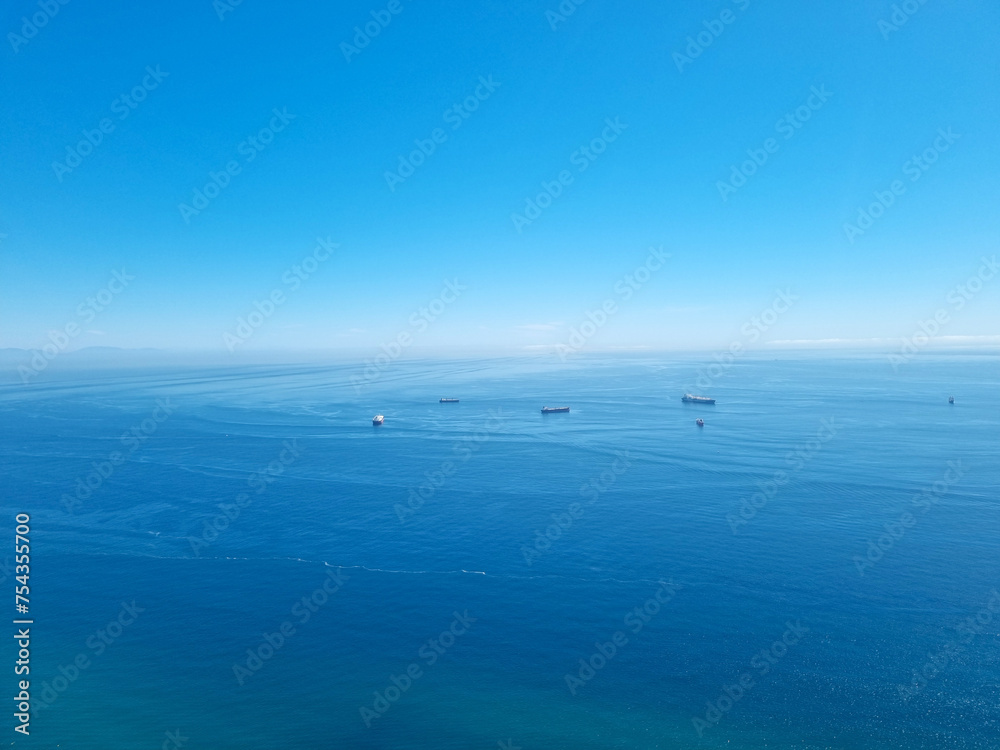 Panoramic of the Strait of Gibraltar