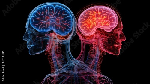 X-Ray Image of a Human Brain