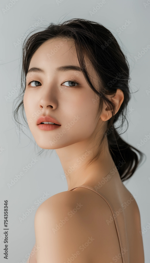 Photo beautiful asian womens faces faces for makeup face cosmetics advertising hi res