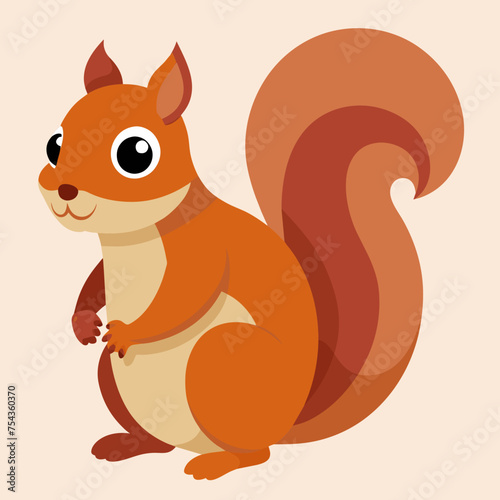squirrel pet vector illustration draw cartoon pretty
cute